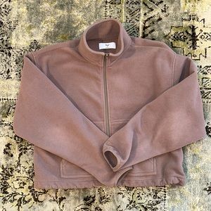 TNA Polar fleece cropped zip up